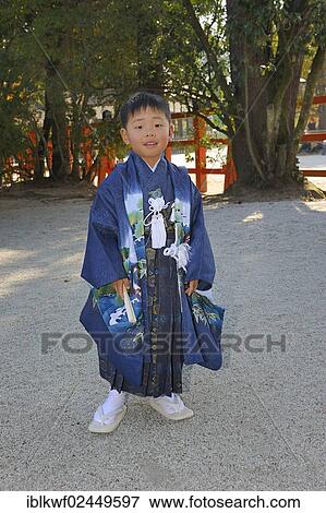 "Shichi-go-san, Seven-Five-Three festival, boy in a kimono at the Shimogamo Shrine in Kyoto, Japan, East Asia, Asia" View Large Photo Image Stock Photo - "Shichi-go-san, Seven-Five-Three festival, boy in a kimono at the Shimogamo Shrine in Kyoto, Japan, East Asia, Asia". Fotosearch