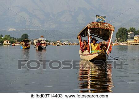 "Shikara boats on Dal Lake, Srinagar, Jammu and Kashmir, India, Asia" View Large Photo Image Stock Image - "Shikara boats on Dal Lake, Srinagar, Jammu and Kashmir, India, Asia". Fotosearch