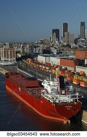 "Ship and containers in the Old Port, Montreal, Quebec Province, Canada, North America" View Large Photo Image Stock Image - "Ship and containers in the Old Port, Montreal, Quebec Province, Canada, North America". Fotosearch