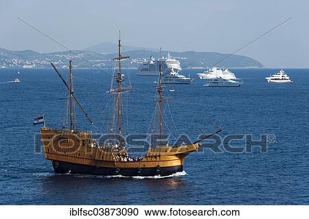 Stock Image - "Ship 'Karaka', Dubrovnik, Dalmatia, Croatia, Europe". Fotosearch