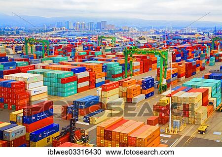 "Shipping containers, Port of Oakland, Oakland, United States, North America" View Large Photo Image Stock Image - "Shipping containers, Port of Oakland, Oakland, United States, North America". Fotosearch