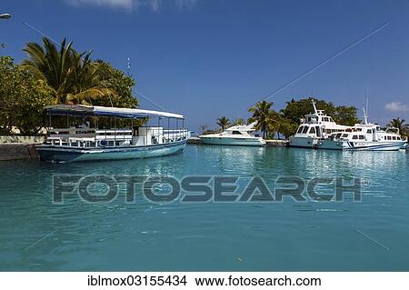 "Ships in the harbour, Indian Ocean, Lankanfinolhu, North Male Atoll, Maldives, Asia" View Large Photo Image Picture - "Ships in the harbour, Indian Ocean, Lankanfinolhu, North Male Atoll, Maldives, Asia". Fotosearch