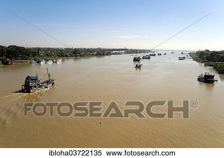 "Ships on Pazundaung Creek, Yangon, Yangon Region, Myanmar, Burma, Asia" View Large Photo Image Stock Photography - "Ships on Pazundaung Creek, Yangon, Yangon Region, Myanmar, Burma, Asia". Fotosearch