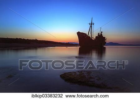 "Shipwreck, Glyfada beach, Mani, Laconia, Peloponnese, Greece, Europe" View Large Photo Image Stock Image - "Shipwreck, Glyfada beach, Mani, Laconia, Peloponnese, Greece, Europe". Fotosearch