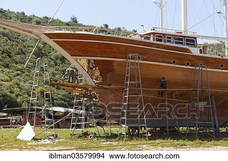 "Shipyard for traditional gulets, Bozburun Peninsula, Mugla Province, Aegean region, Turkey, Asia" View Large Photo Image Picture - "Shipyard for traditional gulets, Bozburun Peninsula, Mugla Province, Aegean region, Turkey, Asia". Fotosearch