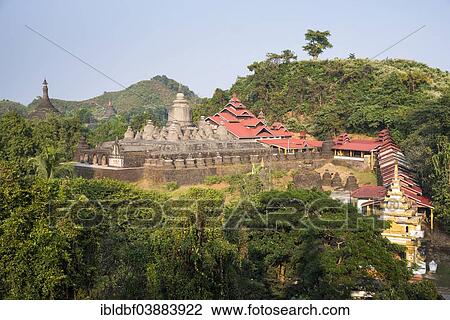 Stock Image - "Shite-thaung, Shitthaung or Sitropeng Temple, Mrauk U, Sittwe District, Rakhine State, Myanmar, Asia". Fotosearch
