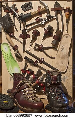 "Shoemaker's tools, Schwaz, Tyrol, Austria, Europe" View Large Photo Image Stock Photo - "Shoemaker's tools, Schwaz, Tyrol, Austria, Europe". Fotosearch