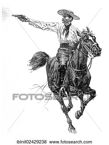 "Shooting while riding in gallop, Modern Art in Master Woodcuts, yearbook from 1900" View Large Photo Image Stock Photo - "Shooting while riding in gallop, Modern Art in Master Woodcuts, yearbook from 1900". Fotosearch