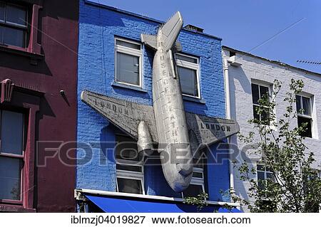 Stock Photo - "Shop front in Camden High Street, Camden Market, Camden Town, London, England, United Kingdom, Europe". Fotosearch