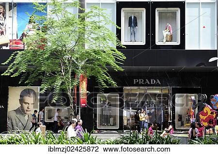"Shop windows of the Prada store, The Paragon Complex, a modern shopping centre on Orchard Road, Central Area, Central Business District, Singapore, Asia" View Large Photo Image Stock Image - "Shop windows of the Prada store, The Paragon Complex, a modern shopping centre on Orchard Road, Central Area, Central Business District, Singapore, Asia". Fotosearch