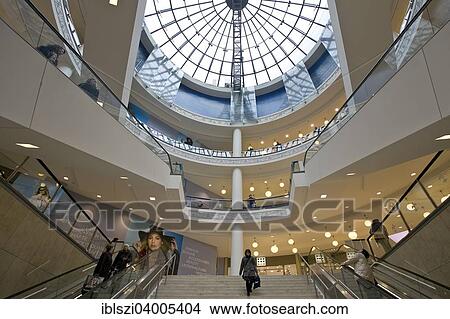 Picture - "Shopping center Limbeckerplatz Platz, Essen, Ruhr district, North Rhine-Westphalia, Germany, Europe". Fotosearch