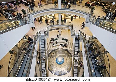 Picture - "Shopping center Limbeckerplatz Platz, Essen, Ruhr district, North Rhine-Westphalia, Germany, Europe". Fotosearch