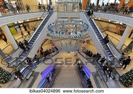"Shopping mall with Christmas decoration, Limbecker Platz shopping center, Essen, North Rhine-Westphalia, Germany, Europe" View Large Photo Image Stock Photograph - "Shopping mall with Christmas decoration, Limbecker Platz shopping center, Essen, North Rhine-Westphalia, Germany, Europe". Fotosearch