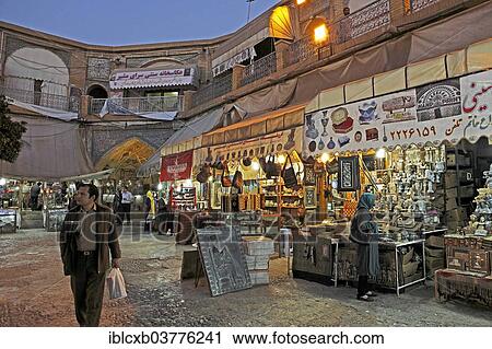 "Shops in a historic caravanserai, Vakil Bazaar, Shiraz, Fars Province, Persia, Iran, Asia" View Large Photo Image Stock Image - "Shops in a historic caravanserai, Vakil Bazaar, Shiraz, Fars Province, Persia, Iran, Asia". Fotosearch