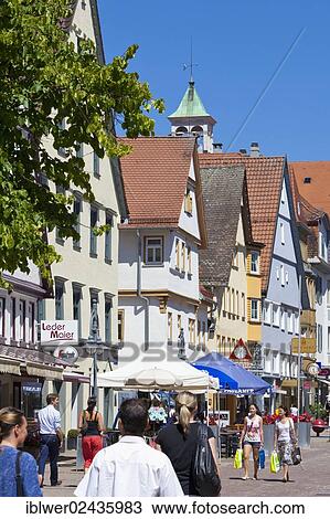 "Shops in the main street, pedestrian area, Heidenheim an der Brenz, Swabian Alb, Baden-Wuerttemberg, Germany, Europe" View Large Photo Image Stock Image - "Shops in the main street, pedestrian area, Heidenheim an der Brenz, Swabian Alb, Baden-Wuerttemberg, Germany, Europe". Fotosearch