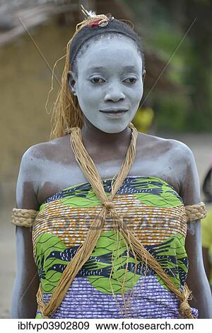 "Sick woman during a healing dance, healing ceremony, Nkala, Bandundu Province, Democratic Republic of the Congo" View Large Photo Image Stock Photo - "Sick woman during a healing dance, healing ceremony, Nkala, Bandundu Province, Democratic Republic of the Congo". Fotosearch