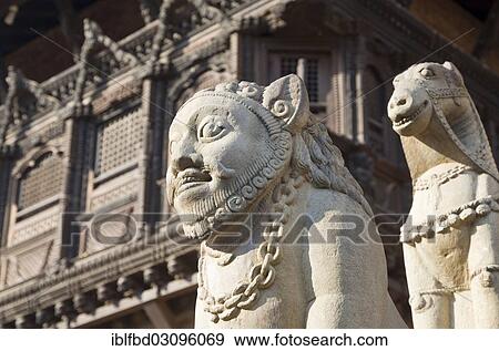 Stock Photo - "Siddi Laxmi temple entrance at Durbar Square, Kathmandu Valley, Bhaktapur, Kathmandu District, Bagmati Zone, Nepal, Asia". Fotosearch