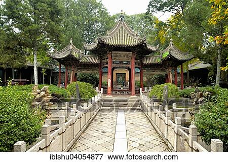 Stock Photo - "Side portal of the Great Mosque, Xi'an, Shaanxi Province, China, Asia". Fotosearch