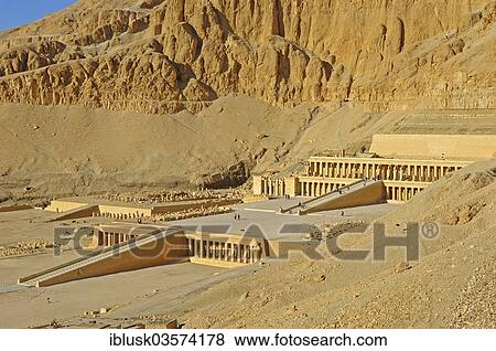 "Side view of the Temple of Hatshepsut, Deir el-Bahari, Luxor, Luxor Governorate, Egypt, Africa" View Large Photo Image Stock Photo - "Side view of the Temple of Hatshepsut, Deir el-Bahari, Luxor, Luxor Governorate, Egypt, Africa". Fotosearch
