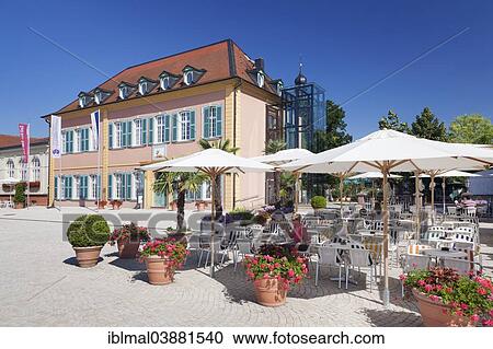 "Sidewalk cafe and Palais Hirsch palace, Schwetzingen, Baden-Wurttemberg, Germany, Europe" View Large Photo Image Stock Image - "Sidewalk cafe and Palais Hirsch palace, Schwetzingen, Baden-Wurttemberg, Germany, Europe". Fotosearch