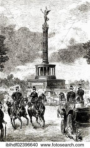 "Siegessaeule Victory Column on Grossen Stern, Tiergarten, Berlin, Germany, Europe, historical scene around 1871, Europe" View Large Photo Image Stock Image - "Siegessaeule Victory Column on Grossen Stern, Tiergarten, Berlin, Germany, Europe, historical scene around 1871, Europe". Fotosearch