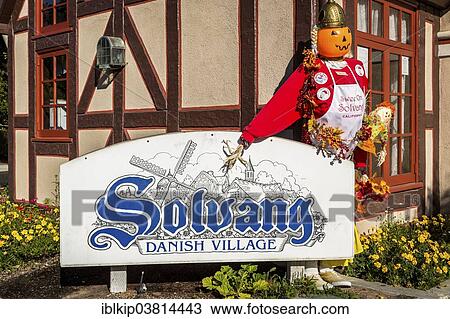 "Sign advertising for the Danish village Solvang, Santa Barbara County, California, USA" View Large Photo Image Stock Image - "Sign advertising for the Danish village Solvang, Santa Barbara County, California, USA". Fotosearch
