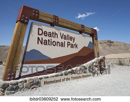 "Sign at the eastern entrance to the Death Valley National Park, California State Route 190, Death Valley National Park, California, USA" View Large Photo Image Stock Image - "Sign at the eastern entrance to the Death Valley National Park, California State Route 190, Death Valley National Park, California, USA". Fotosearch