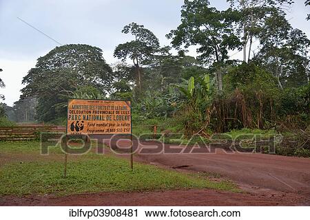"Sign at the entrance to Lobeke National Park, Moloundou District, East Region, Cameroon, Africa" View Large Photo Image Stock Image - "Sign at the entrance to Lobeke National Park, Moloundou District, East Region, Cameroon, Africa". Fotosearch