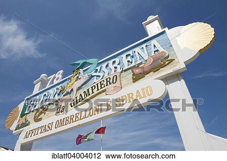 "Sign, Bagni Sirena da Giampiero, no. 78, lido, beach, Senigallia, Province of Ancona, Marche, Italy, Europe" View Large Photo Image Stock Image - "Sign, Bagni Sirena da Giampiero, no. 78, lido, beach, Senigallia, Province of Ancona, Marche, Italy, Europe". Fotosearch
