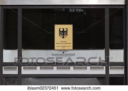"Sign, dirty window, lettering """"Deutsches Patent- und Markenamt"""", German for """"German Patent and Trade Mark Office"""", with one mailbox for each day of the week, Berlin, Germany, Europe" View Large Photo Image Stock Image - "Sign, dirty window, lettering """"Deutsches Patent- und Markenamt"""", German for """"German Patent and Trade Mark Office"""", with one mailbox for each day of the week, Berlin, Germany, Europe". Fotosearch