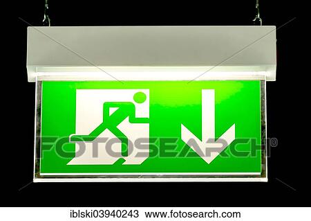 "Sign, emergency exit, Germany, Europe" View Large Photo Image Stock Image - "Sign, emergency exit, Germany, Europe". Fotosearch