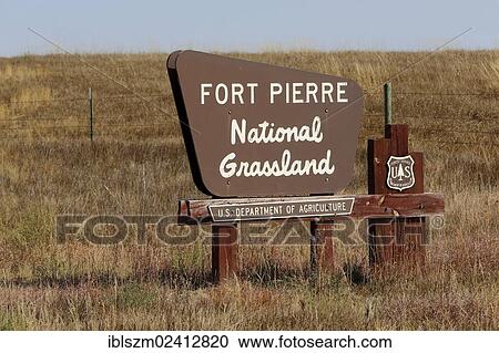 Sign, Fort Pierre National Grassland, South Dakota, USA View Large Photo Image Stock Image - Sign, Fort Pierre National Grassland, South Dakota, USA. Fotosearch