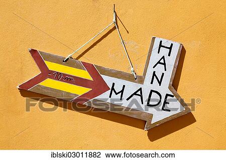 "Sign, """"Hand Made"""" for a souvenir store, Rovinj, Rovingo, Istria, Croatia, Europe, Rovinj, Croatia, Europe" View Large Photo Image Stock Image - "Sign, """"Hand Made"""" for a souvenir store, Rovinj, Rovingo, Istria, Croatia, Europe, Rovinj, Croatia, Europe". Fotosearch