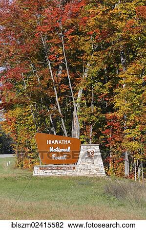Sign, Hiawatha National Forest, Upper Peninsula of Michigan, USA View Large Photo Image Stock Image - Sign, Hiawatha National Forest, Upper Peninsula of Michigan, USA. Fotosearch