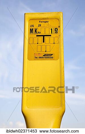 "Sign indicating the location of a gas pipe, Dortmund, Ruhr area, North Rhine-Westphalia, Germany, Europe, PublicGround, Europe" View Large Photo Image Stock Image - "Sign indicating the location of a gas pipe, Dortmund, Ruhr area, North Rhine-Westphalia, Germany, Europe, PublicGround, Europe". Fotosearch