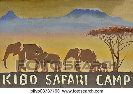 "Sign, Kibo Safari Camp, Amboseli National Park, Rift Valley Province, Kenya, Africa" View Large Photo Image Stock Image - "Sign, Kibo Safari Camp, Amboseli National Park, Rift Valley Province, Kenya, Africa". Fotosearch