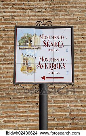 "Sign made of tiles, signpost, Cordoba, Andalusia, Spain, Europe, PublicGround, Europe" View Large Photo Image Picture - "Sign made of tiles, signpost, Cordoba, Andalusia, Spain, Europe, PublicGround, Europe". Fotosearch