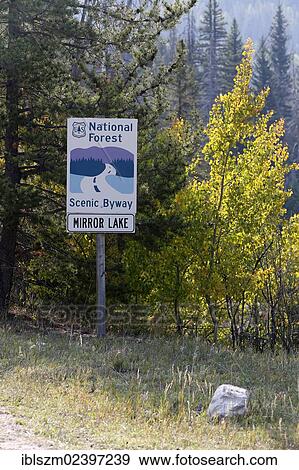 "Sign, Mirror Lake Scenic Byway, Route 150, Utah, USA" View Large Photo Image Stock Photo - "Sign, Mirror Lake Scenic Byway, Route 150, Utah, USA". Fotosearch
