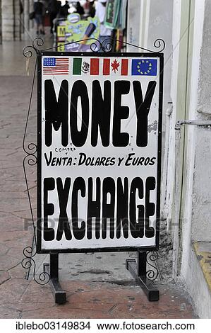"Sign """"Money Exchange"""", on Plaza Mayor or Main Square, Merida, Yucatan, Mexico, North America" View Large Photo Image Picture - "Sign """"Money Exchange"""", on Plaza Mayor or Main Square, Merida, Yucatan, Mexico, North America". Fotosearch