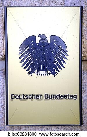 "Sign of the German Bundestag, Berlin, Berlin, Berlin, Germany, Europe" View Large Photo Image Stock Image - "Sign of the German Bundestag, Berlin, Berlin, Berlin, Germany, Europe". Fotosearch