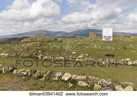 "Sign post, Silk Road, former Armenian capital Ani, Kars, Eastern Anatolia Region, Anatolia, Turkey, Asia" View Large Photo Image Stock Image - "Sign post, Silk Road, former Armenian capital Ani, Kars, Eastern Anatolia Region, Anatolia, Turkey, Asia". Fotosearch