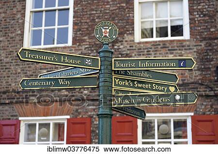 "Sign post, York, North Yorkshire, England, United Kingdom, Europe" View Large Photo Image Stock Photography - "Sign post, York, North Yorkshire, England, United Kingdom, Europe". Fotosearch