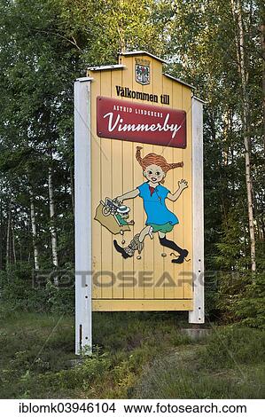 "Sign, theme park for children, Astrid Lindgren's World, Vimmerby, Smaland, Sweden, Europe" View Large Photo Image Picture - "Sign, theme park for children, Astrid Lindgren's World, Vimmerby, Smaland, Sweden, Europe". Fotosearch