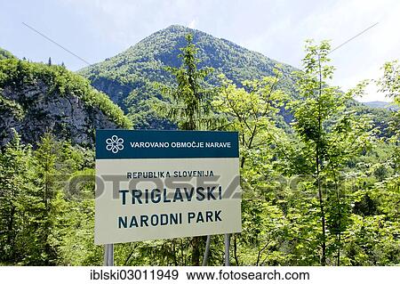"Sign, Triglav National Park, Julian Alps, near Bovec, Slovenia, Europe" View Large Photo Image Stock Photo - "Sign, Triglav National Park, Julian Alps, near Bovec, Slovenia, Europe". Fotosearch