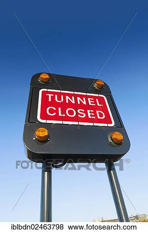 "Sign, Tunnel closed, London, England, United Kingdom, Europe" View Large Photo Image Stock Photo - "Sign, Tunnel closed, London, England, United Kingdom, Europe". Fotosearch