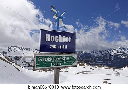 "Sign with the elevation of Hochtor Pass on the Grossglockner High Alpine Road, Heiligenblut am Grossglockner, Spittal an der Drau, Carinthia, Austria, Europe" View Large Photo Image Stock Image - "Sign with the elevation of Hochtor Pass on the Grossglockner High Alpine Road, Heiligenblut am Grossglockner, Spittal an der Drau, Carinthia, Austria, Europe". Fotosearch