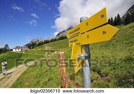 "Signpost for hikers, Hochkoenig massif, Muehlbach, Salzburg, Austria, Europe" View Large Photo Image Stock Image - "Signpost for hikers, Hochkoenig massif, Muehlbach, Salzburg, Austria, Europe". Fotosearch