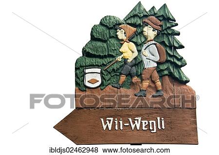 "Signpost for hikers, Wii Wegli, Markgraeflerland, Baden-Wuerttemberg, Germany, Europe" View Large Photo Image Stock Photo - "Signpost for hikers, Wii Wegli, Markgraeflerland, Baden-Wuerttemberg, Germany, Europe". Fotosearch