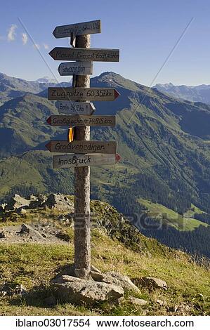 "Signpost on Kellerjoch Mountain in front of the Tux Alps, Kellerjoch, Schwaz, Tyrol, Austria, Europe" View Large Photo Image Picture - "Signpost on Kellerjoch Mountain in front of the Tux Alps, Kellerjoch, Schwaz, Tyrol, Austria, Europe". Fotosearch