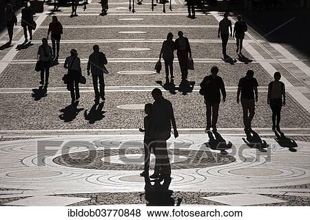 "Silhouettes of pedestrians in the pedestrian zone, Budapest, Hungary, Europe" View Large Photo Image Stock Photo - "Silhouettes of pedestrians in the pedestrian zone, Budapest, Hungary, Europe". Fotosearch
